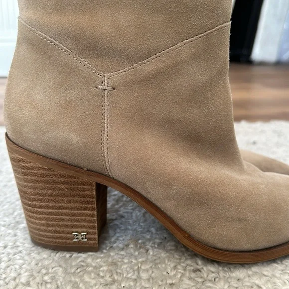 COPY - Sam Edelman size 9 light tan suede leather mid length boots - Picture 4 of 8